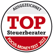 TOP-Steuerberater 2023 - Focus Money und Handelsblatt Qualitätssiegel 